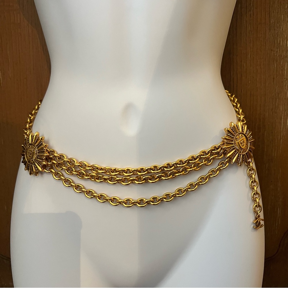 Authentic Chanel 18KT Gold Plated Vintage Belt/ Necklace - Picture 16 of 16